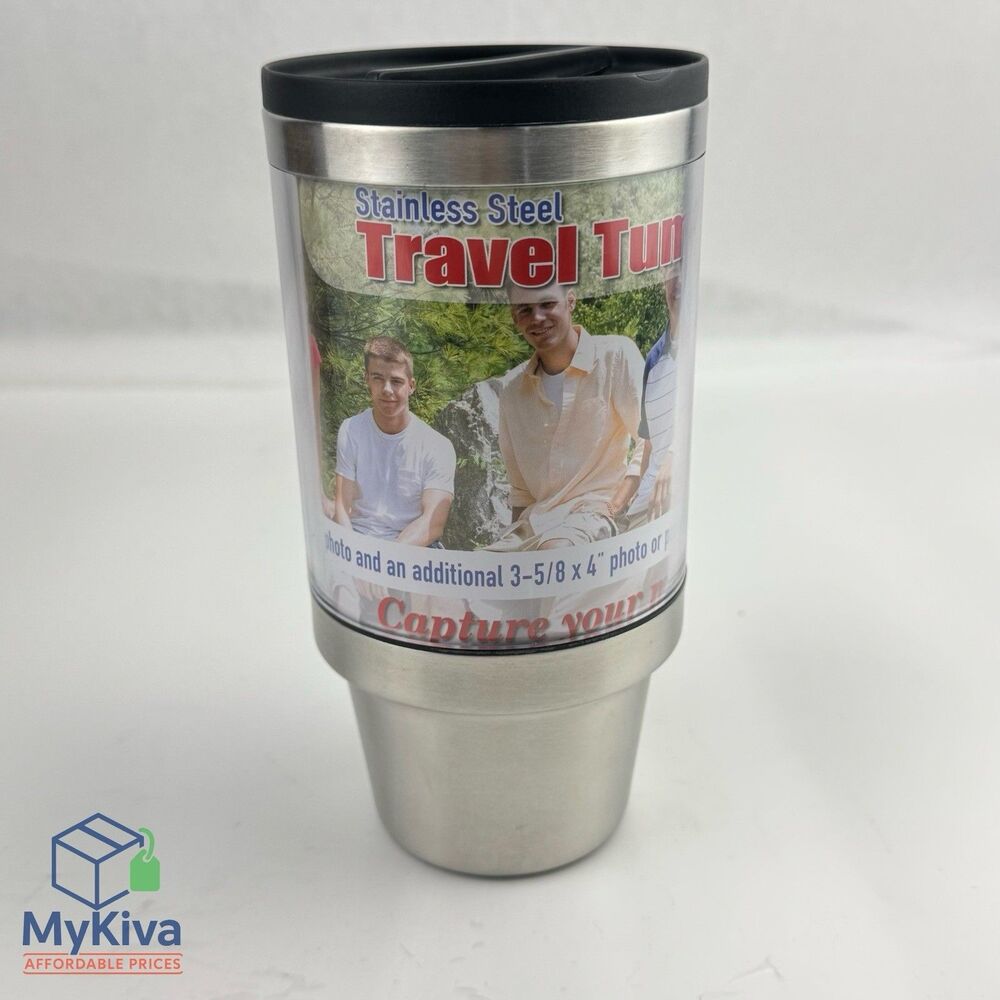 Stainless Steel Travel Mug Tumbler - Customize with Photo - Hot or Cold - 16 oz